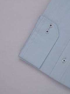 Sky Blue Plain, Elite Edition, French Collar Men’s Designer Formal Shirt (FS-508)