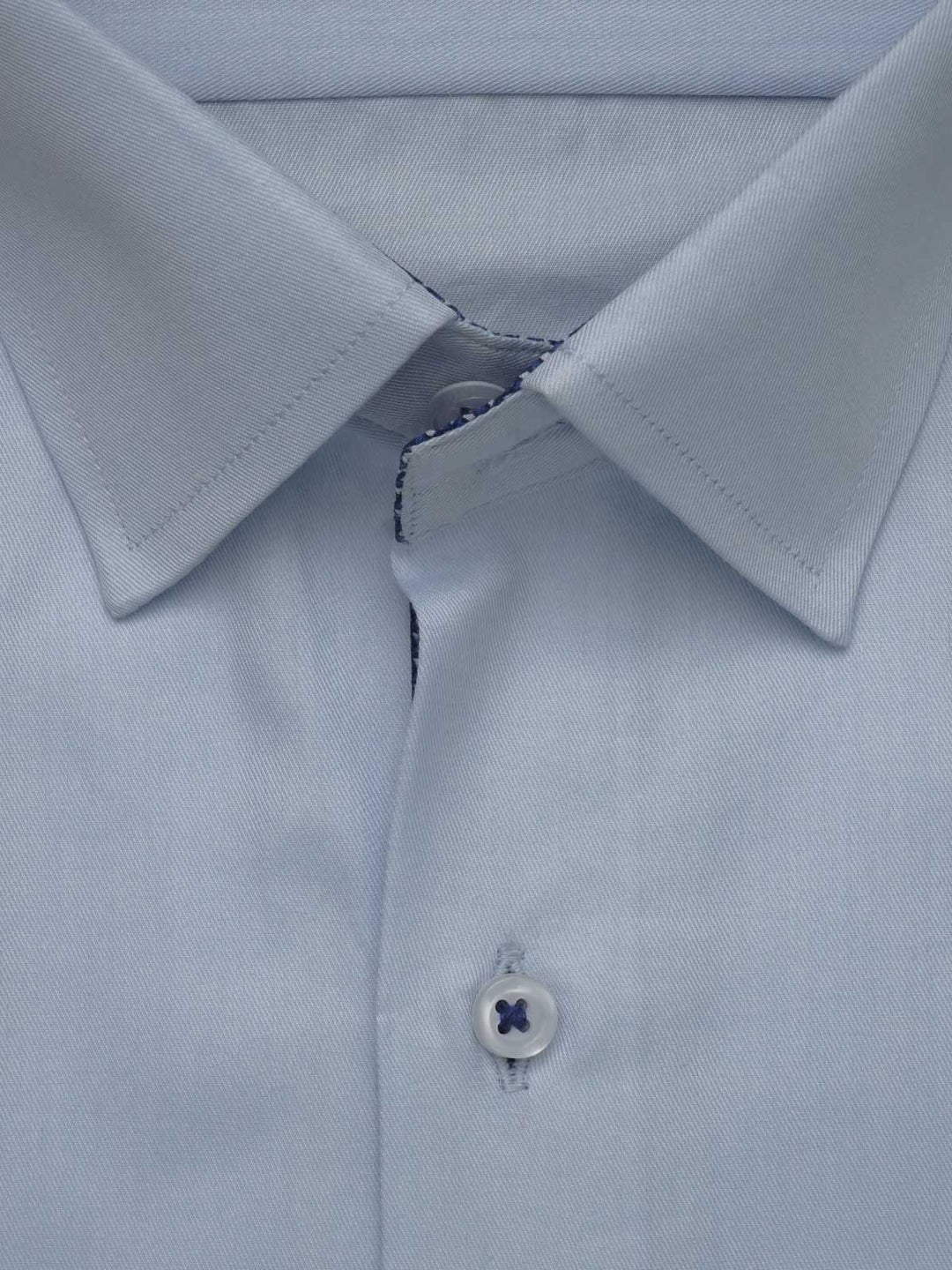 Sky Blue Plain, Elite Edition, French Collar Men’s Designer Formal Shirt (FS-508)