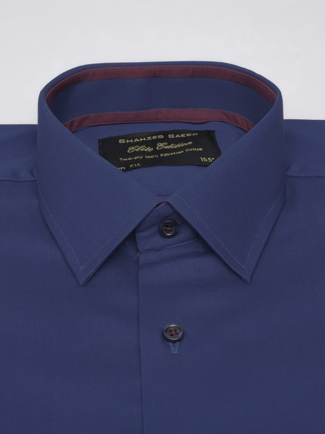 Royal Blue Plain, Elite Edition, French Collar Men’s Designer Formal Shirt (FS-509)