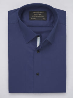 Royal Blue Plain, Elite Edition, French Collar Men’s Designer Formal Shirt (FS-511)