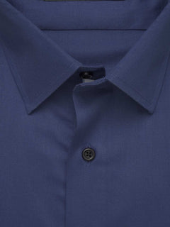 Royal Blue Plain, Elite Edition, French Collar Men’s Designer Formal Shirt (FS-511)