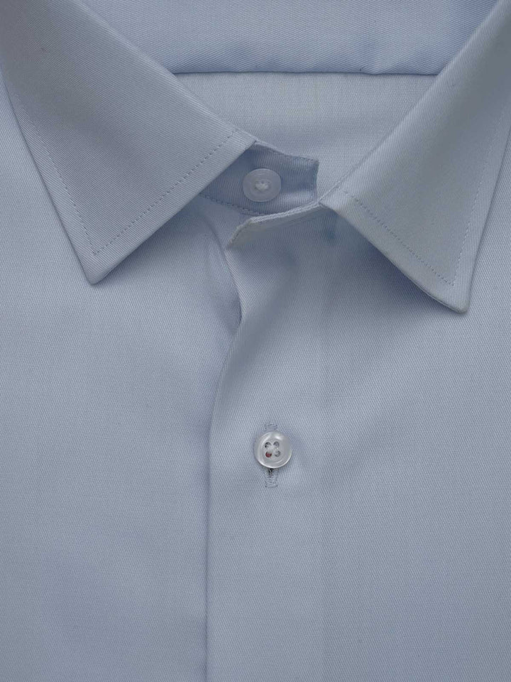 Light Blue Plain, Elite Edition, French Collar Men’s Designer Formal Shirt (FS-518)