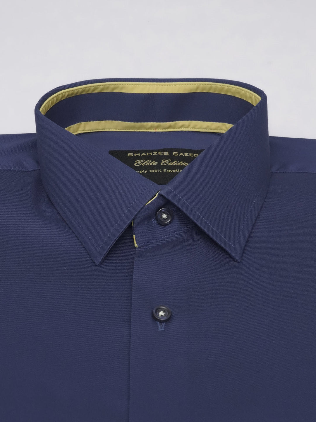 Royal Blue Plain, Elite Edition, French Collar Men’s Designer Formal Shirt (FS-520)