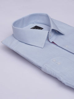 Light Blue Self, Elite Edition, Spread Collar Men’s Designer Formal Shirt (FS-524)