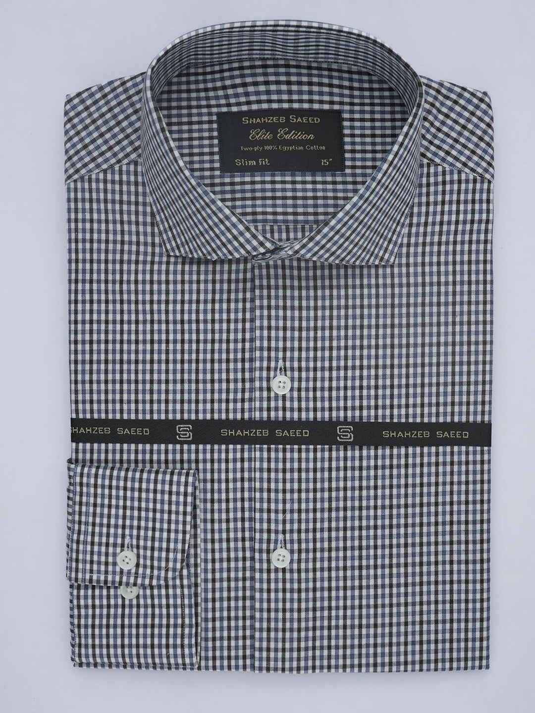 Multi Color Checkered, Elite Edition, Cutaway Collar Men’s Formal Shirt (FS-539)