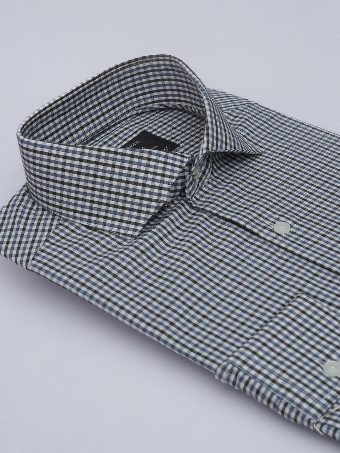 Multi Color Checkered, Elite Edition, Cutaway Collar Men’s Formal Shirt (FS-539)