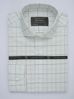 Multi Color Checkered, Elite Edition, Cutaway Collar Men’s Formal Shirt (FS-545)