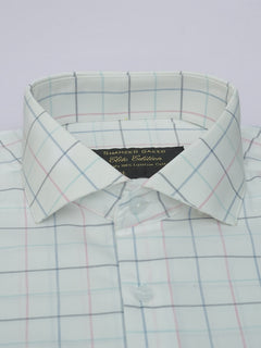 Multi Color Checkered, Elite Edition, Cutaway Collar Men’s Formal Shirt (FS-545)