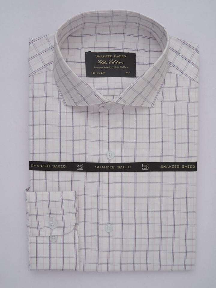 Multi Color Checkered, Elite Edition, Cutaway Collar Men’s Formal Shirt (FS-552)