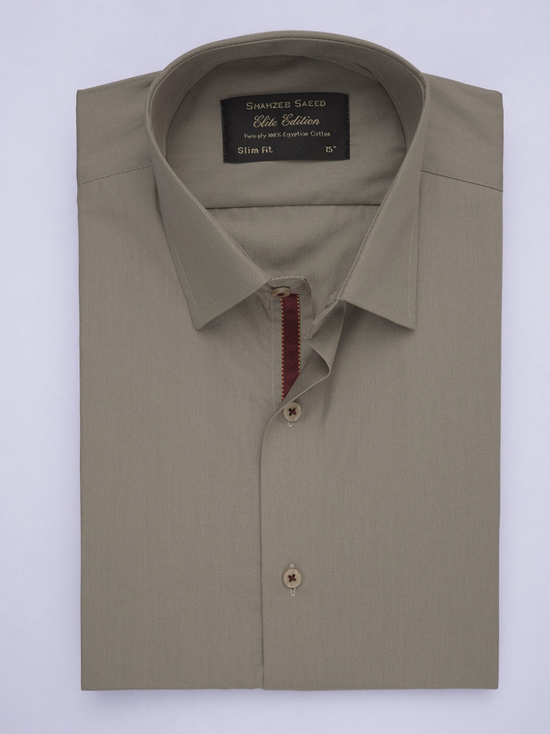 Fawn Plain, Elite Edition, French Collar Men’s Designer Formal Shirt (FS-563)