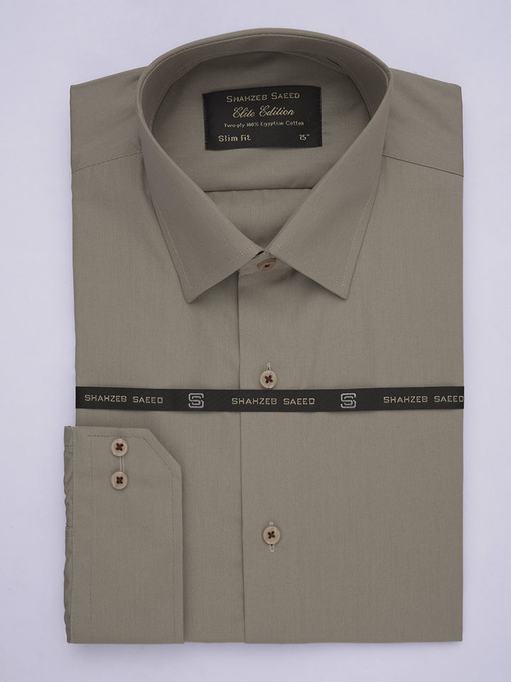 Fawn Plain, Elite Edition, French Collar Men’s Designer Formal Shirt (FS-563)