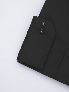 Black Plain, Elite Edition, French Collar Men’s Designer Formal Shirt (FS-567)
