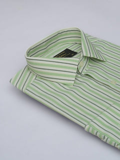Multi Color Self Striped, Elite Edition, French Collar Men’s Formal Shirt (FS-581)