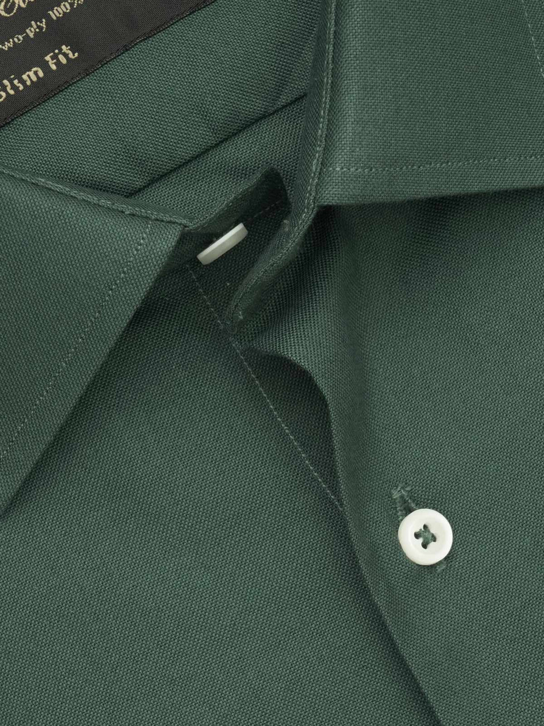 Dark Green Plain, Elite Edition, French Collar Men’s Formal Shirt (FS-599)