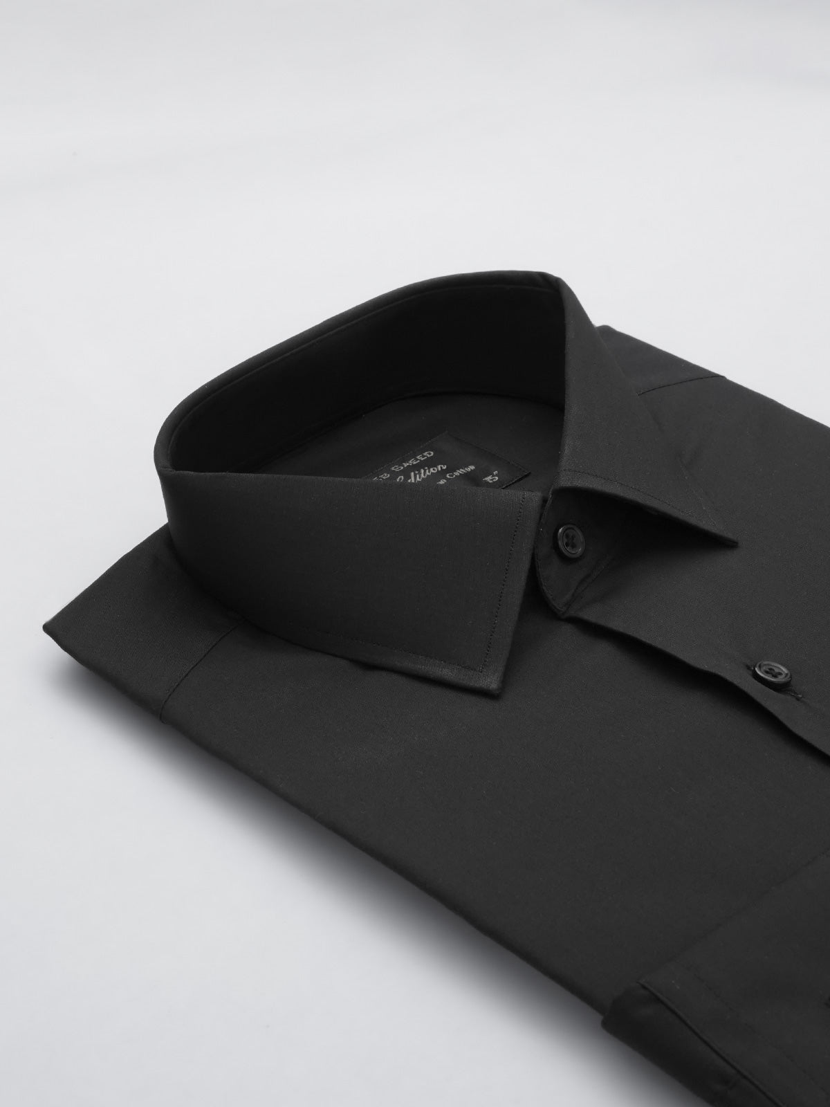 Black Plain, Elite Edition, French Collar Men’s Formal Shirt (FS-610)