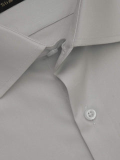 Light Grey Plain, Elite Edition, French Collar Men’s Formal Shirt (FS-611)