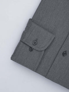 Dark Grey Self, Elite Edition, French Collar Men’s Formal Shirt (FS-621)