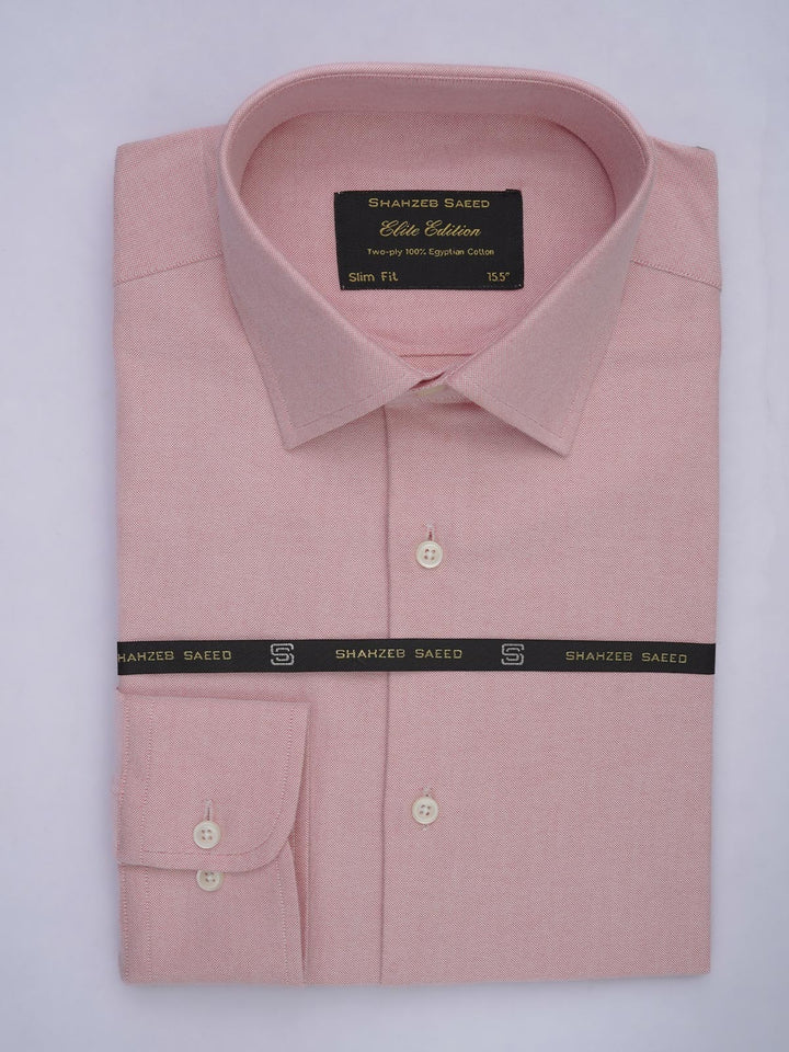 Light Pink Self, Elite Edition, French Collar Men’s Formal Shirt (FS-623)