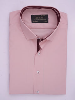 Pink Plain, Elite Edition, Spread Collar Men’s Designer Formal Shirt (FS-637)