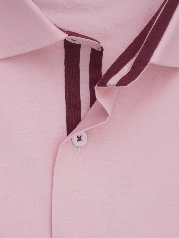 Pink Plain, Elite Edition, Spread Collar Men’s Designer Formal Shirt (FS-637)