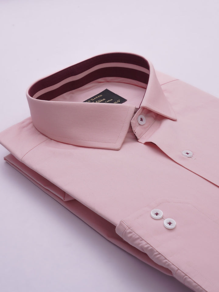 Pink Plain, Elite Edition, Spread Collar Men’s Designer Formal Shirt (FS-637)