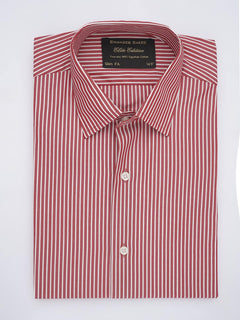 Red & White Striped, Elite Edition, French Collar Men’s Formal Shirt (FS-643)