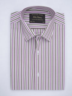 Multi Color Striped, Elite Edition, French Collar Men’s Formal Shirt (FS-649)