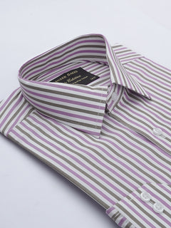 Multi Color Striped, Elite Edition, French Collar Men’s Formal Shirt (FS-649)