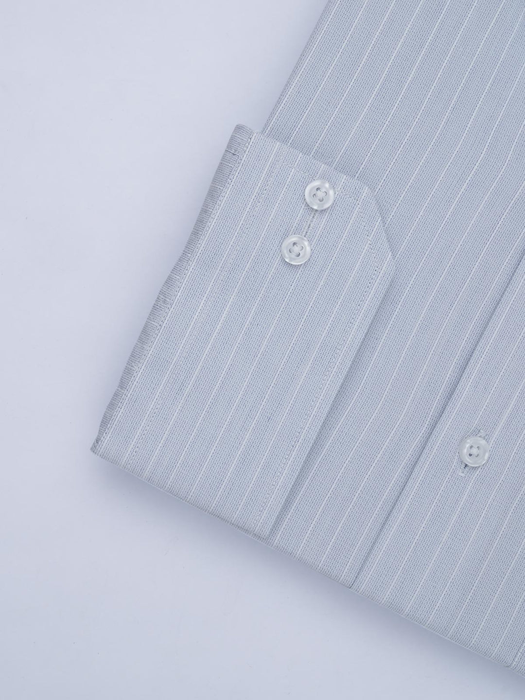 Sky Blue Self Striped, Elite Edition, French Collar Men’s Formal Shirt (FS-650)