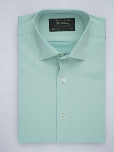 Sea Green plain, Elite Edition, French Collar Men’s Formal Shirt (FS-654)