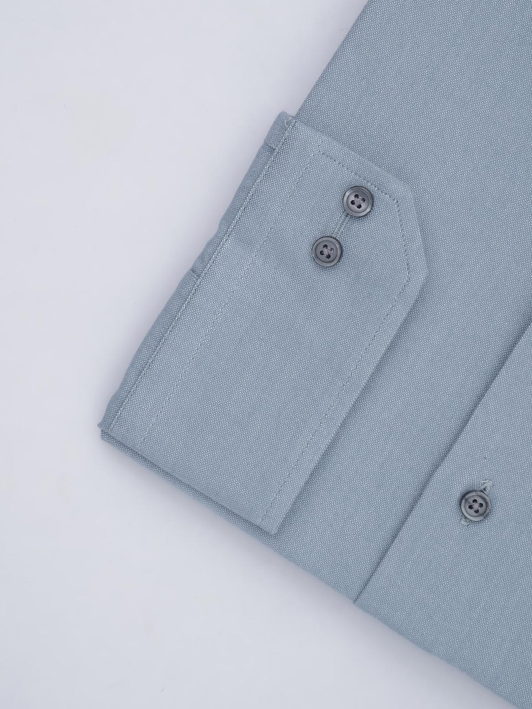 Greyish Blue Self, Elite Edition, Men’s Button Down Formal Shirt (FS-659)