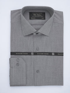 Grey Self, Elite Edition, French Collar Men’s Formal Shirt (FS-660)