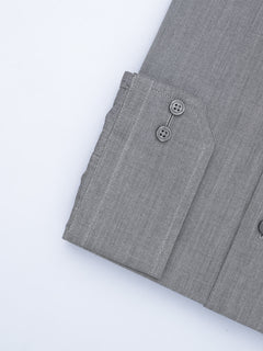 Grey Self, Elite Edition, French Collar Men’s Formal Shirt (FS-660)