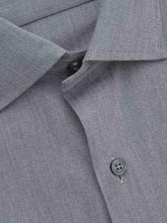 Grey Self, Elite Edition, French Collar Men’s Formal Shirt (FS-660)