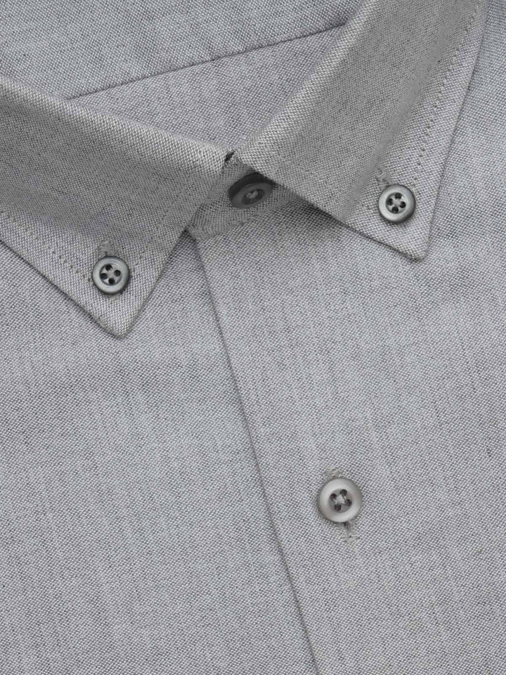 Light Grey Self, Elite Edition, Men’s Button Down Formal Shirt (FS-664)