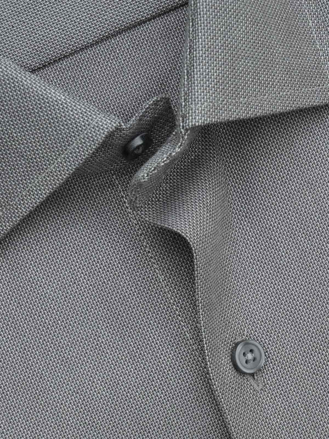 Dark Grey Self, Elite Edition, French Collar Men’s Formal Shirt (FS-666)