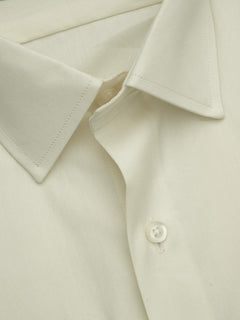 Cream plain, Elite Edition, French Collar Men’s Formal Shirt (FS-670)