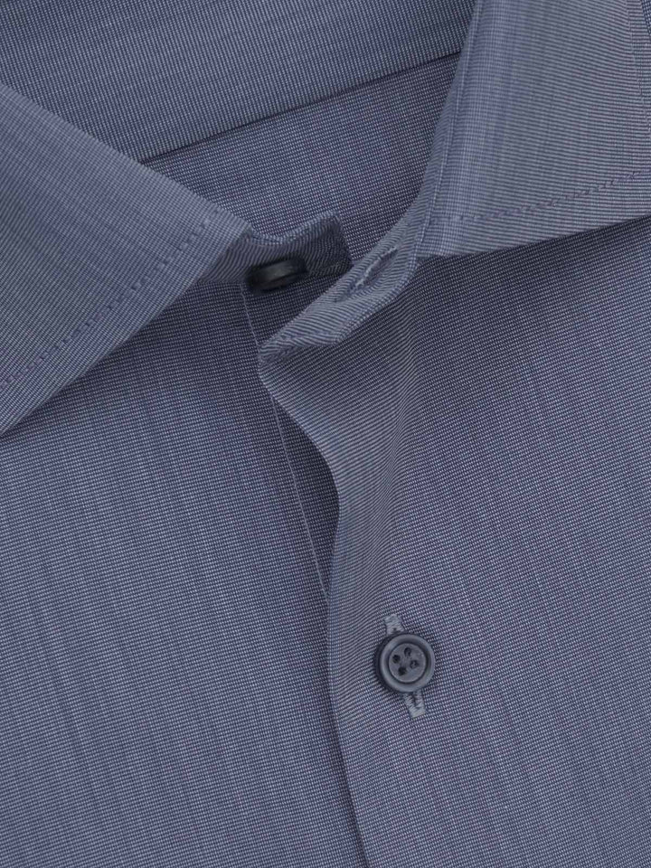 Dark Blue Self, Elite Edition, French Collar Men’s Formal Shirt (FS-672)