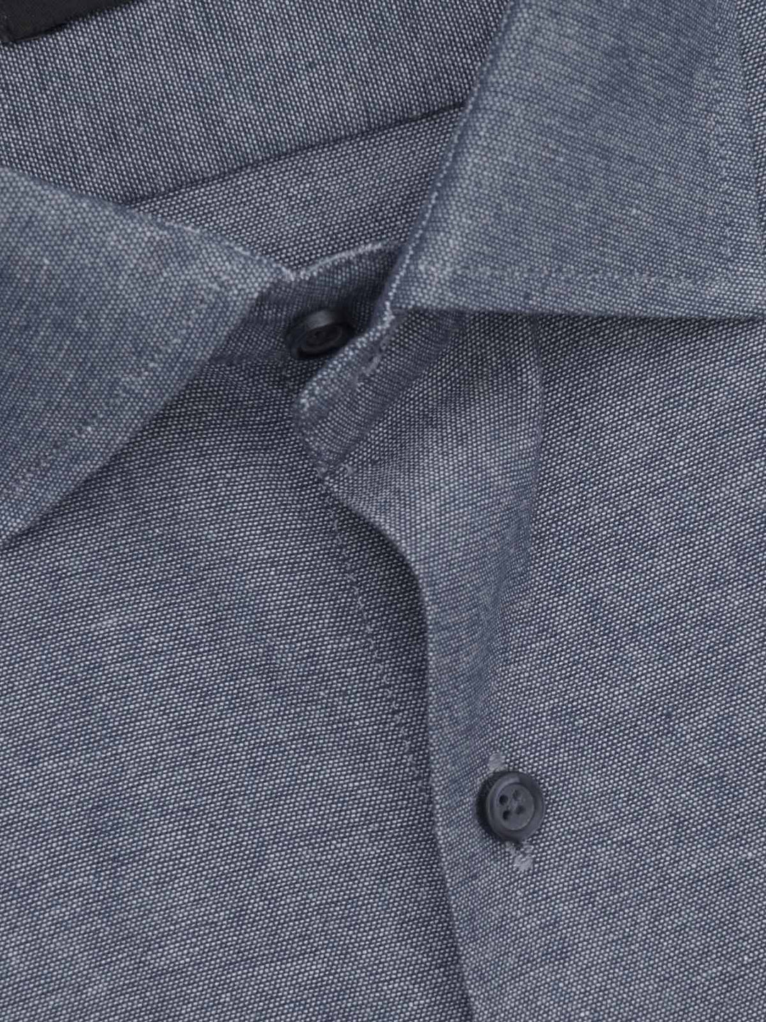 Dark Blue Self, Elite Edition, French Collar Men’s Formal Shirt (FS-675)