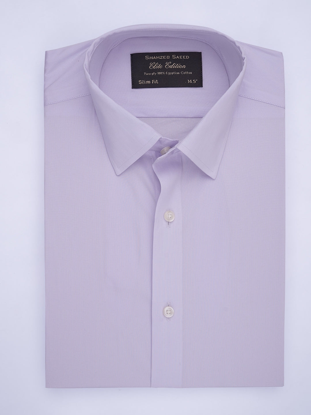 Light purple plain, Elite Edition, French Collar Men’s Formal Shirt (FS-677)