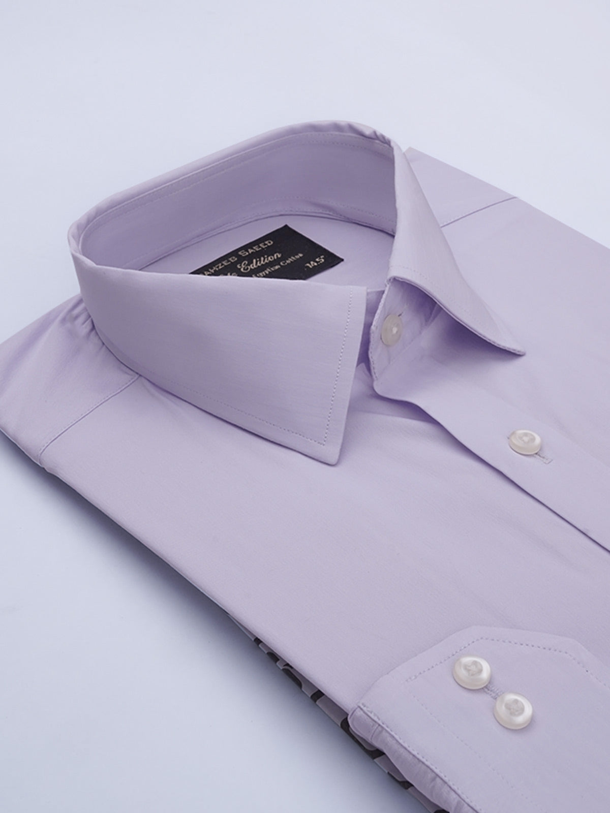 Light purple plain, Elite Edition, French Collar Men’s Formal Shirt (FS-677)
