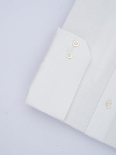 White Self, Elite Edition, French Collar Men’s Formal Shirt (FS-679)