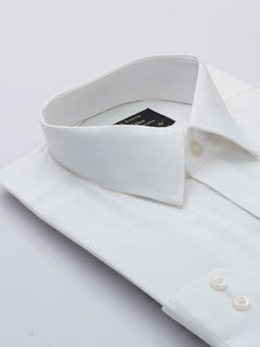 White Self, Elite Edition, French Collar Men’s Formal Shirt (FS-679)