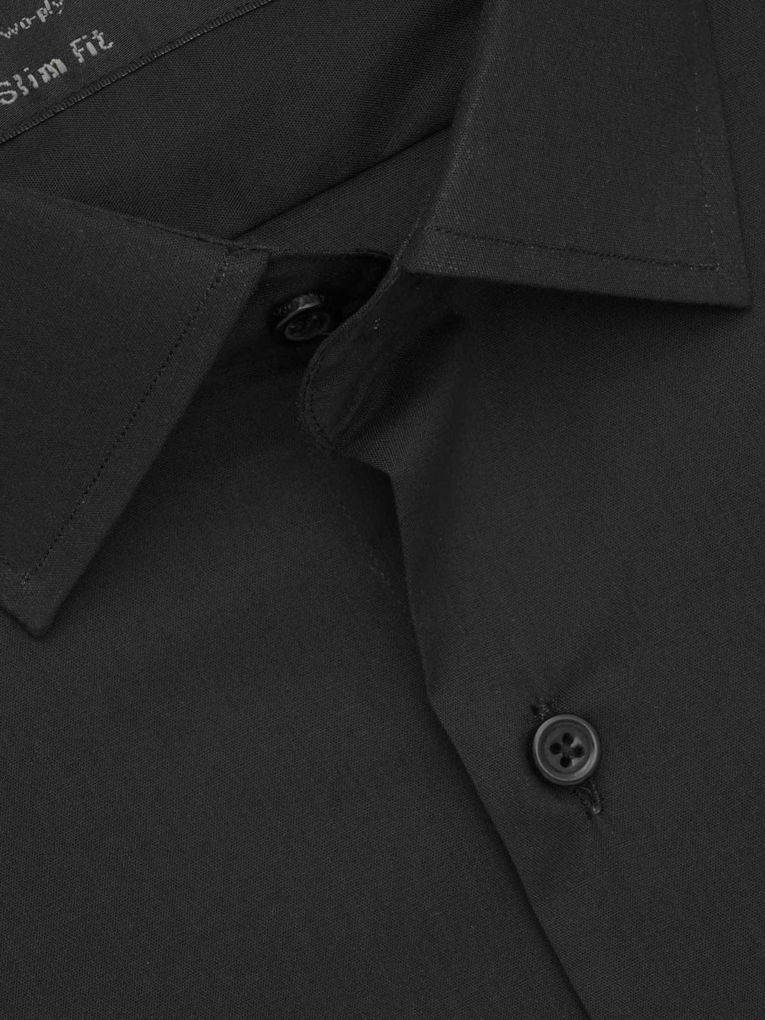 Black Plain, Elite Edition, French Collar Men’s Formal Shirt (FS-683)