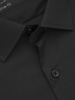 Black Plain, Elite Edition, French Collar Men’s Formal Shirt (FS-683)