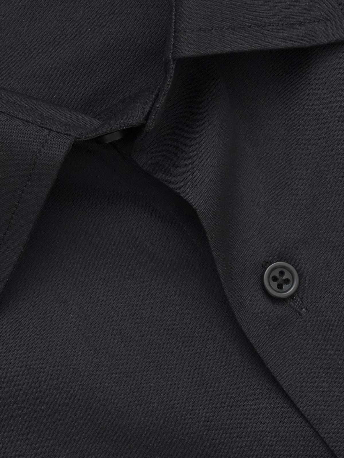 Black Plain, Elite Edition, French Collar Men’s Formal Shirt (FS-684)
