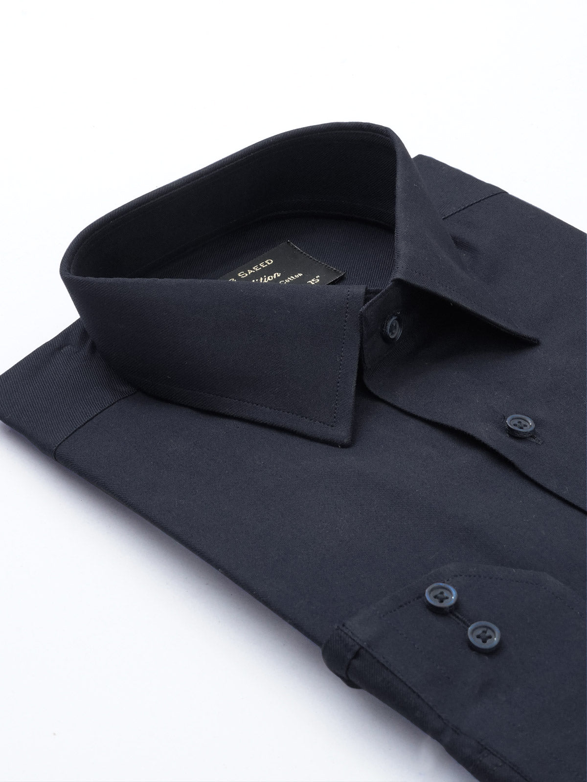 Navy Blue Plain, Elite Edition, French Collar Men’s Formal Shirt (FS-688)
