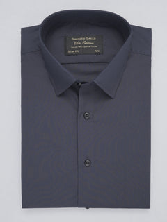 Navy Blue Plain, Elite Edition, French Collar Men’s Formal Shirt (FS-689)