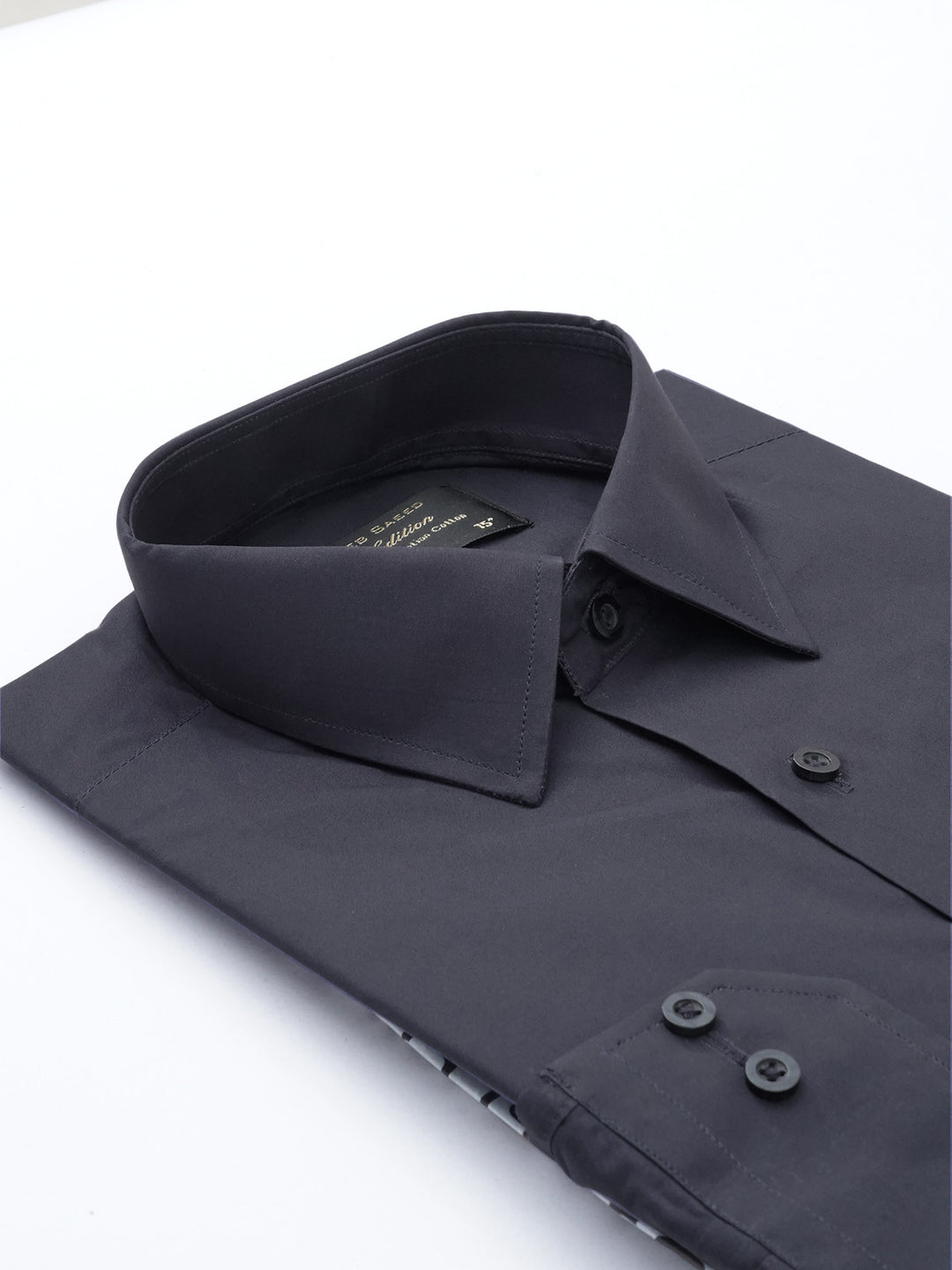 Navy Blue Plain, Elite Edition, French Collar Men’s Formal Shirt (FS-691)