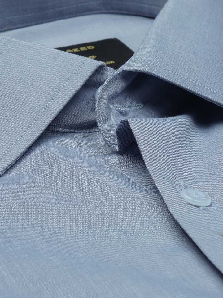 Light Grey Self, Elite Edition, French Collar Men’s Formal Shirt (FS-695)